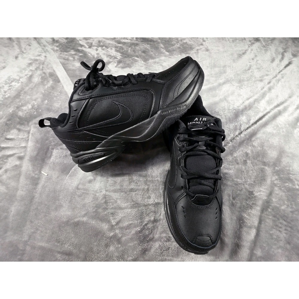 Nike Air Monarch IV Black 415445 001 Dad Men's Comfort Walking Shoes EUC